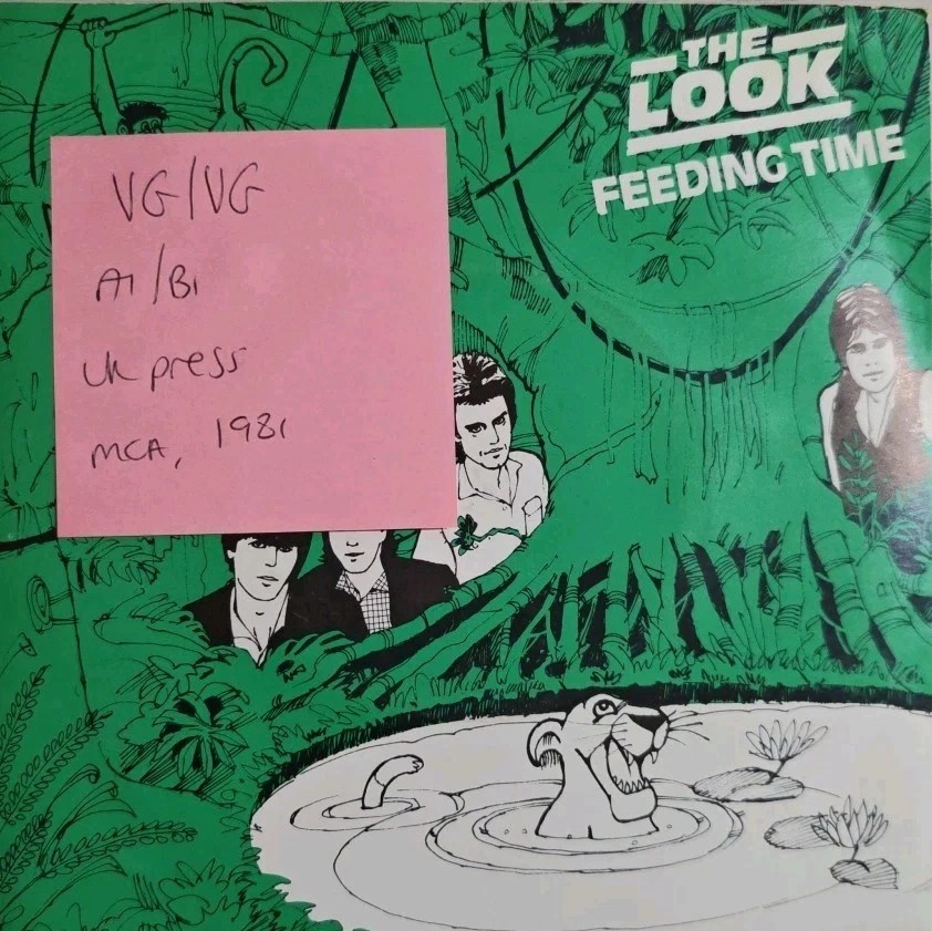 The Look Feeding Time Vinyl Record 7" VG/VG MCA736 1981 sleeve The Look Feeding Time Vinyl Record 7" VG/VG MCA736 1981 sleeve