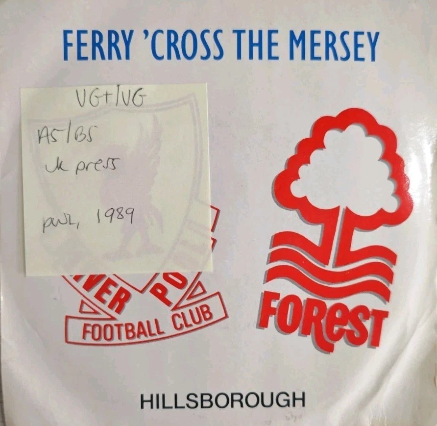 Various Ferry Cross The Mersey Vinyl Record 7" VG+/VG PWL41 1989 sleeve Various Ferry Cross The Mersey Vinyl Record 7" VG+/VG PWL41 1989 sleeve