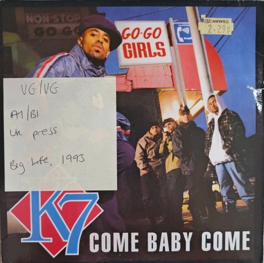 K7 Come Bay Come Vinyl Record 7" VG/VG BLR 105 sleeve K7 Come Bay Come Vinyl Record 7" VG/VG BLR 105 sleeve