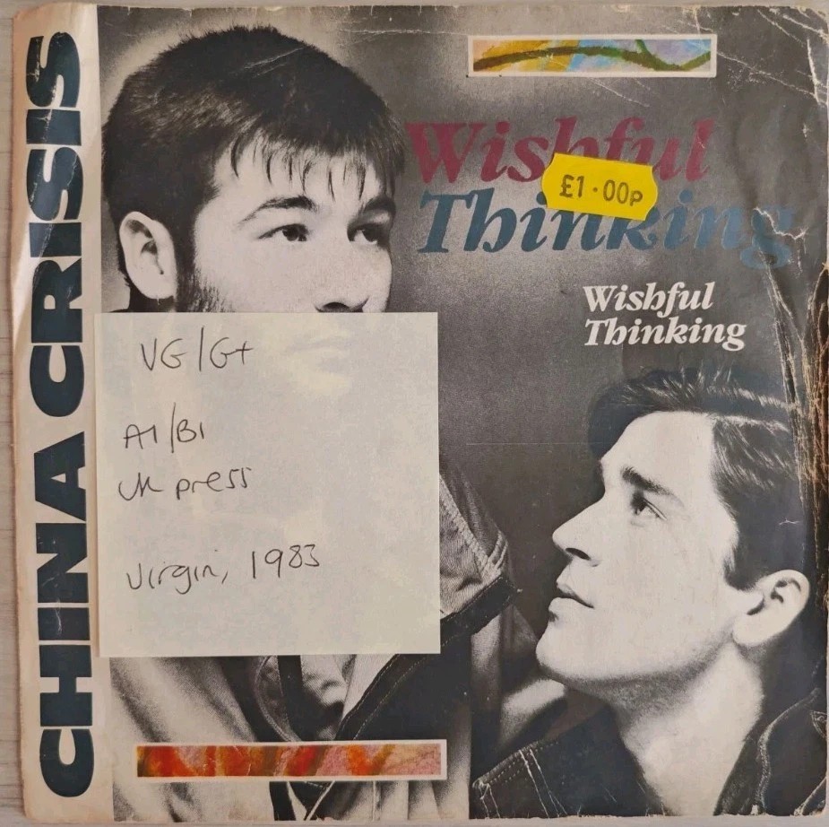 China Crisis Wishful Thinking / This Occupation Vinyl Record 7" VS647 1983 sleeve China Crisis Wishful Thinking / This Occupation Vinyl Record 7" VS647 1983 sleeve