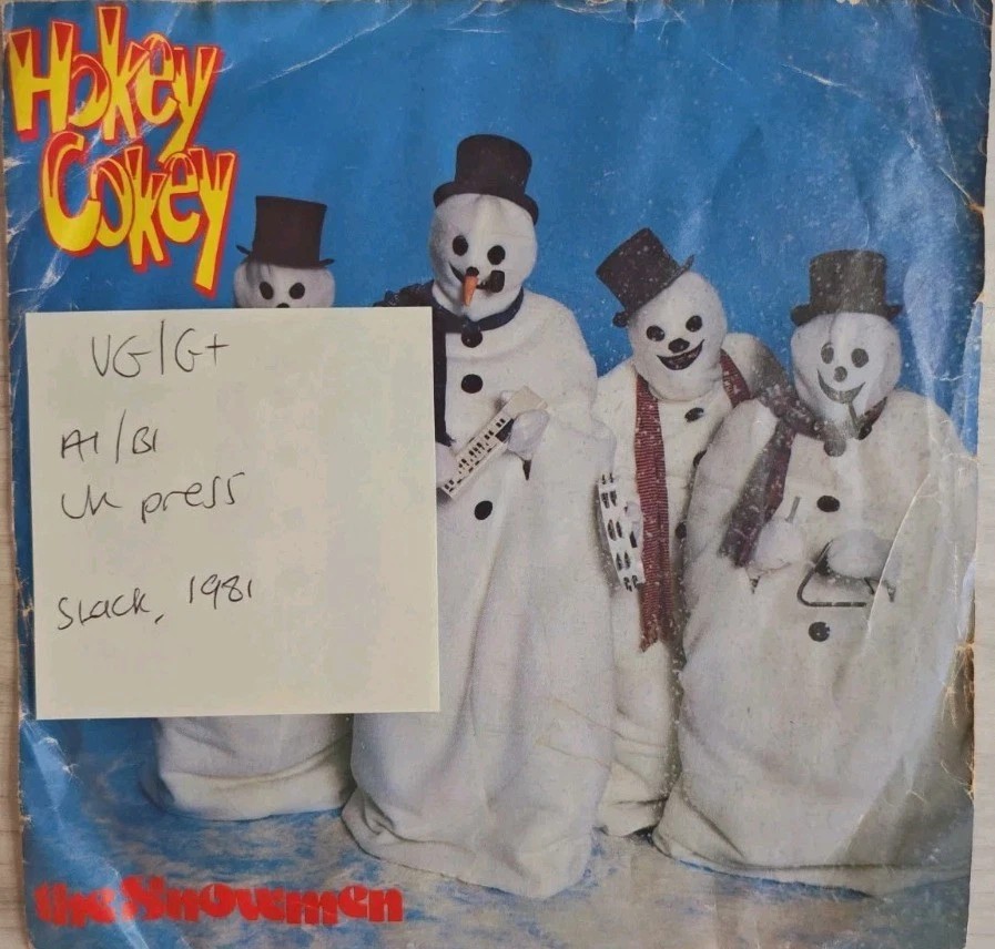 The Snowmen Hokey Cokey Vinyl Record 7" VG/G+ ODB1 1981 sleeve The Snowmen Hokey Cokey Vinyl Record 7" VG/G+ ODB1 1981 sleeve
