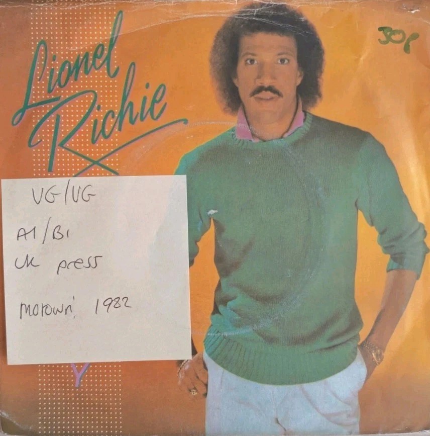 Lionel Richie Truly / Just Put Some Love Vinyl Record 7" VG/VG TMG1284 1982 vinyl record sleeve Lionel Richie Truly / Just Put Some Love Vinyl Record 7" VG/VG TMG1284 1982 vinyl record sleeve