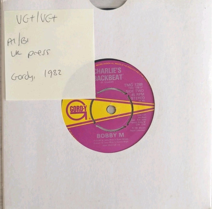 Bobby M Let's Stay Together Vinyl Record 7" VG+/VG+ TMG1288 1982 sleeve Bobby M Let's Stay Together Vinyl Record 7" VG+/VG+ TMG1288 1982 sleeve