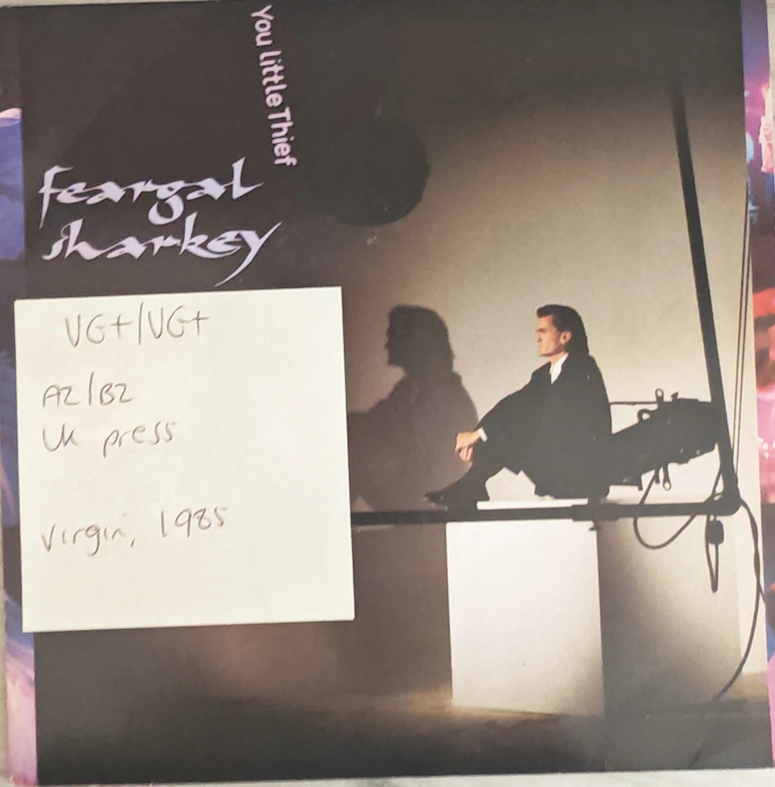 Feargal Sharkey You Little Thief Vinyl Record 7" VG+/VG+ VS840 1985 sleeve Feargal Sharkey You Little Thief Vinyl Record 7" VG+/VG+ VS840 1985 sleeve