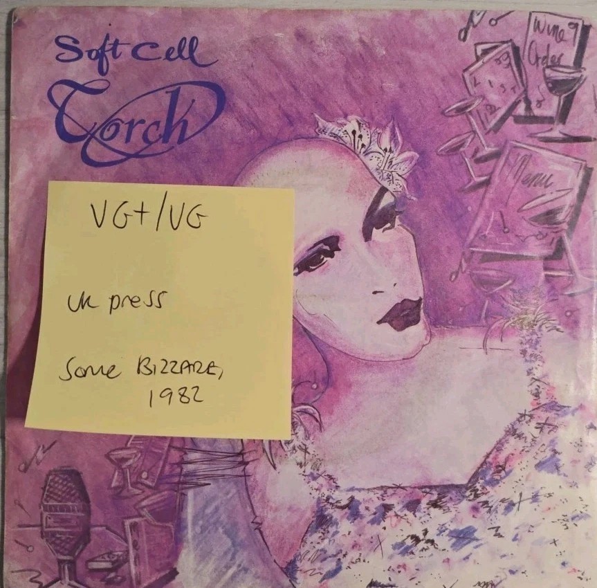 Soft Cell Torch Vinyl Record 7" VG+/VG BZS 9 1982 sleeve Soft Cell Torch Vinyl Record 7" VG+/VG BZS 9 1982 sleeve