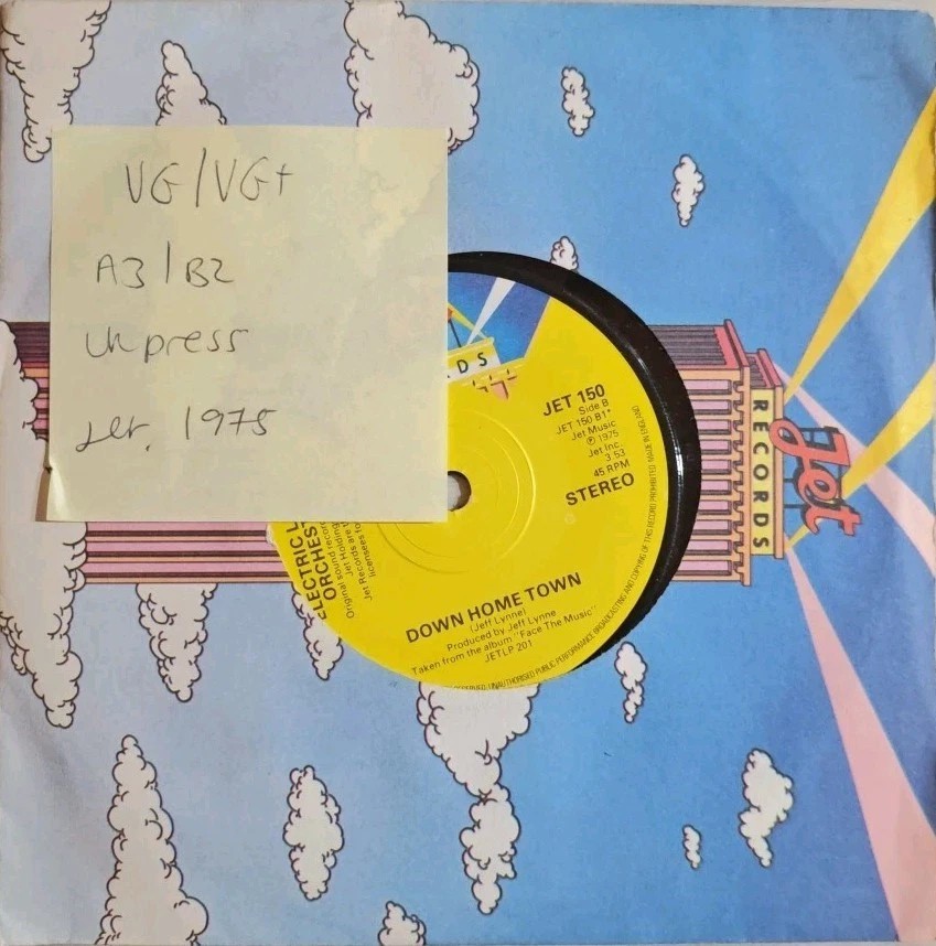 Electric Light Orchestra The Diary Of Horace Wimp Vinyl Record 7" VG/VG+ JET150 sleeve Electric Light Orchestra The Diary Of Horace Wimp Vinyl Record 7" VG/VG+ JET150 sleeve