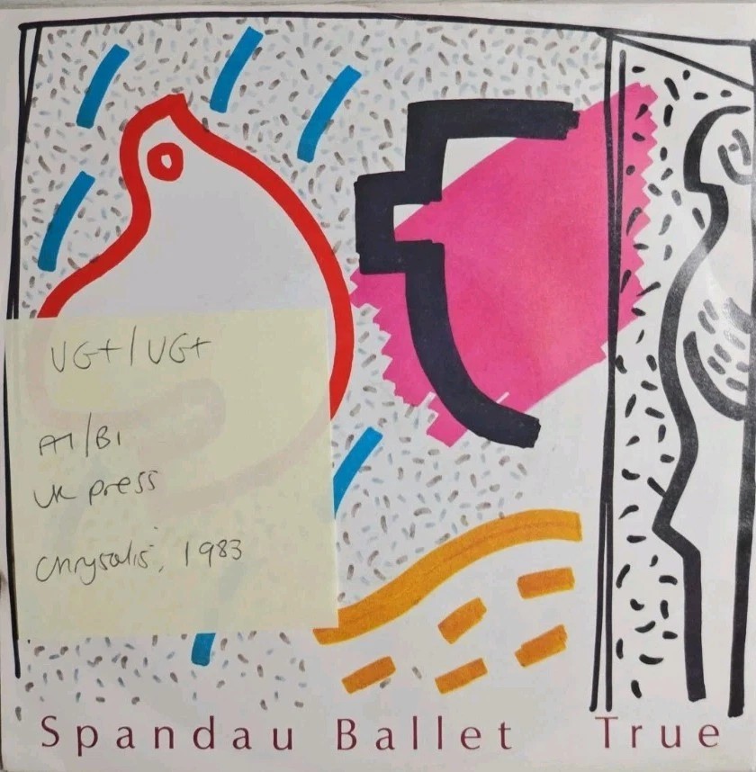 Spandau Ballet True Vinyl Record 7" VG+/VG+ SPAN1 1983 sleeve Spandau Ballet True Vinyl Record 7" VG+/VG+ SPAN1 1983 sleeve
