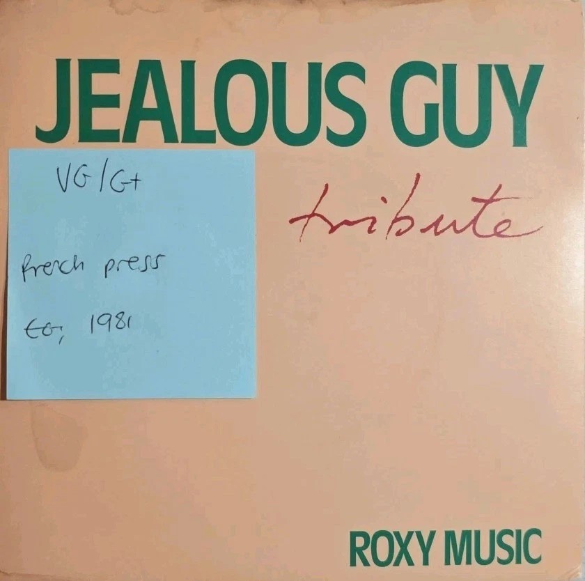Roxy Music Jealous Guy / To Turn You On Vinyl Record 7" VG/G+ ROXY 2 sleeve Roxy Music Jealous Guy / To Turn You On Vinyl Record 7" VG/G+ ROXY 2 sleeve