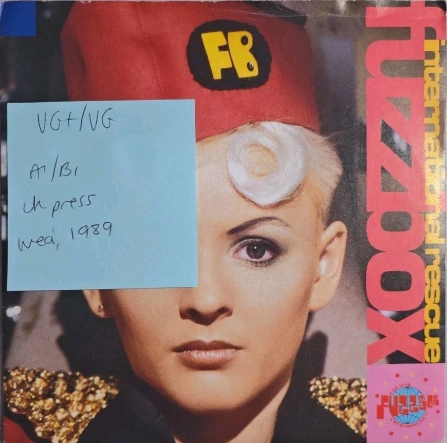 Fuzzbox International Rescue Vinyl Record 7" VG+/VG YZ347 1989 vinyl record sleeve Fuzzbox International Rescue Vinyl Record 7" VG+/VG YZ347 1989 vinyl record sleeve