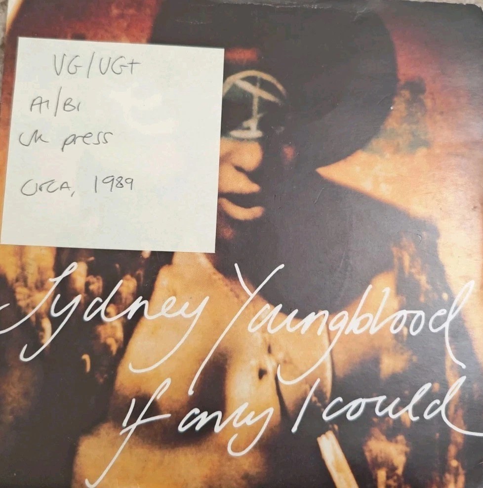 Sydney Youngblood If Only I Could Vinyl Record 7" VG/VG+ YR 34 1989 sleeve Sydney Youngblood If Only I Could Vinyl Record 7" VG/VG+ YR 34 1989 sleeve
