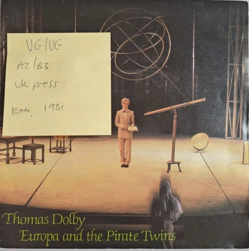 Thomas Dolby Europa And The Pirate Twins Vinyl Record 7" VG/VG R 6051 1981 sleeve Thomas Dolby Europa And The Pirate Twins Vinyl Record 7" VG/VG R 6051 1981 sleeve