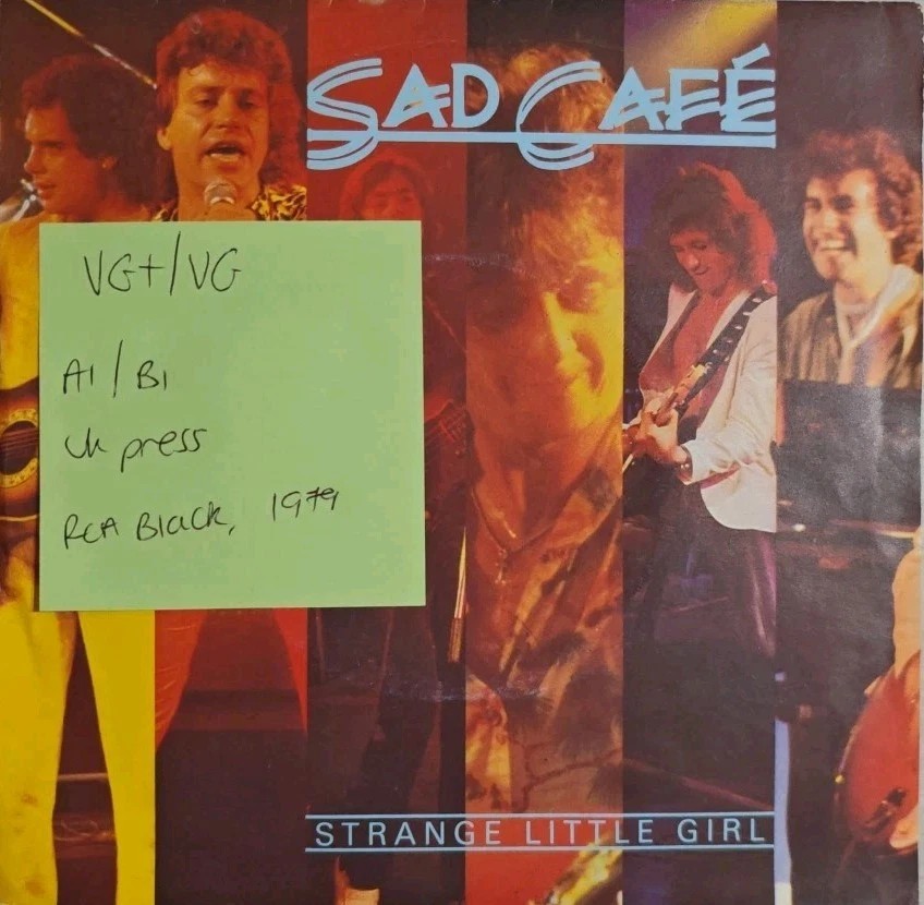 Sad Cafe Strange Little Girl Vinyl Record 7" VG+/VG PB 5202 1979 sleeve Sad Cafe Strange Little Girl Vinyl Record 7" VG+/VG PB 5202 1979 sleeve