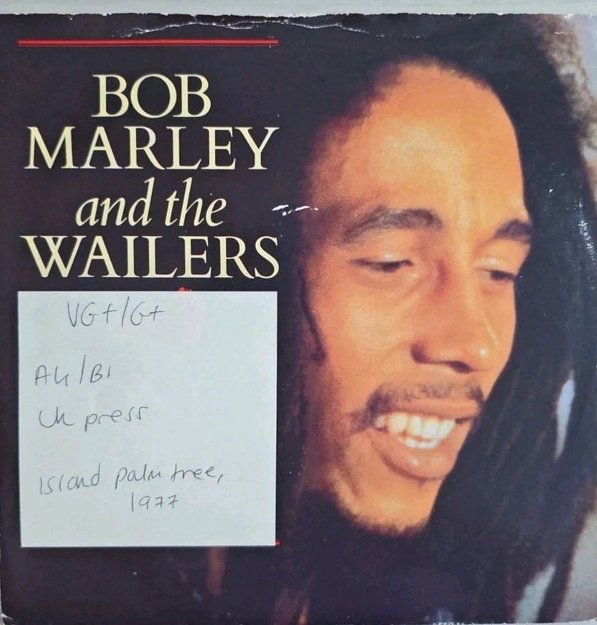 Bob Marley One Love Vinyl Record 7" VG+/G+ IS 169 1977 sleeve Bob Marley One Love Vinyl Record 7" VG+/G+ IS 169 1977 sleeve
