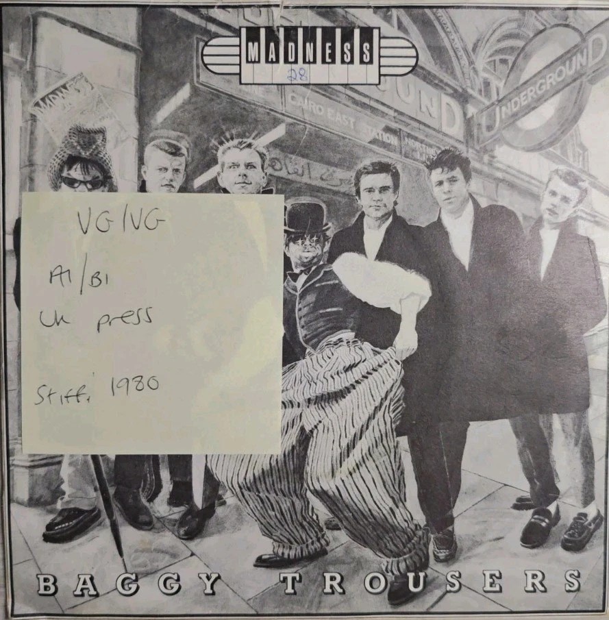 Madness Baggy Trousers Vinyl Record 7" VG/VG BUY84 1980 vinyl record sleeve Madness Baggy Trousers Vinyl Record 7" VG/VG BUY84 1980 vinyl record sleeve