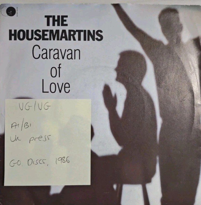 The Housemartins Caravan Of Love Vinyl Record 7" VG/VG GOD16 1986 sleeve The Housemartins Caravan Of Love Vinyl Record 7" VG/VG GOD16 1986 sleeve