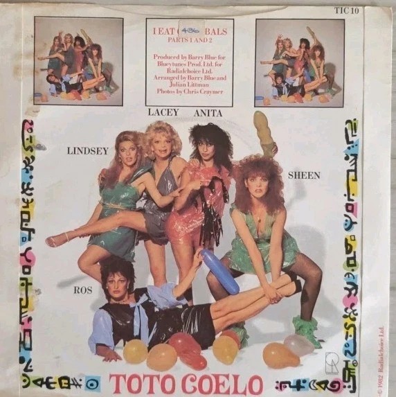 Toto Coelo I Eat Cannibals 1 & 2 Vinyl Record 7" VG/VG TIC 10 1982 vinyl record sleeve Toto Coelo I Eat Cannibals 1 & 2 Vinyl Record 7" VG/VG TIC 10 1982 vinyl record sleeve