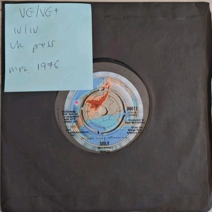 Wings Maybe I'm Amazed Vinyl Record 7" VG/VG+ R6012 1976 sleeve Wings Maybe I'm Amazed Vinyl Record 7" VG/VG+ R6012 1976 sleeve