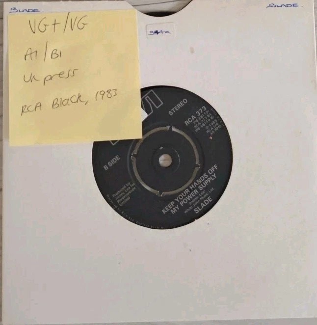 Slade My Friend Stan Vinyl Record 7" VG+/VG 2058 407 1983 sleeve Slade My Friend Stan Vinyl Record 7" VG+/VG 2058 407 1983 sleeve