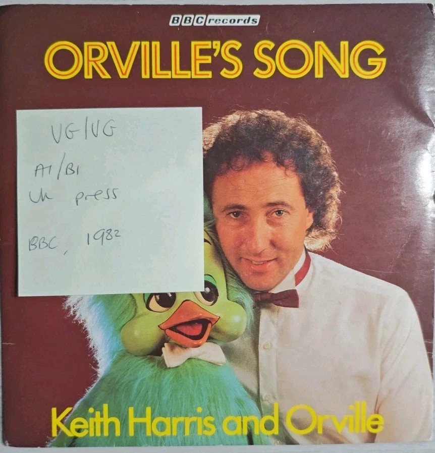 Keith Harris and Orville Orville’s Song Vinyl Record 7" VG/VG RESL 124 1982 sleeve Keith Harris and Orville Orville’s Song Vinyl Record 7" VG/VG RESL 124 1982 sleeve