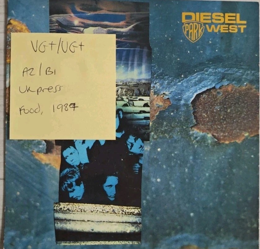 Diesel Park West When The Hoodoo Comes Vinyl Record 7" VG+/VG+ FOOD11 1987 sleeve Diesel Park West When The Hoodoo Comes Vinyl Record 7" VG+/VG+ FOOD11 1987 sleeve