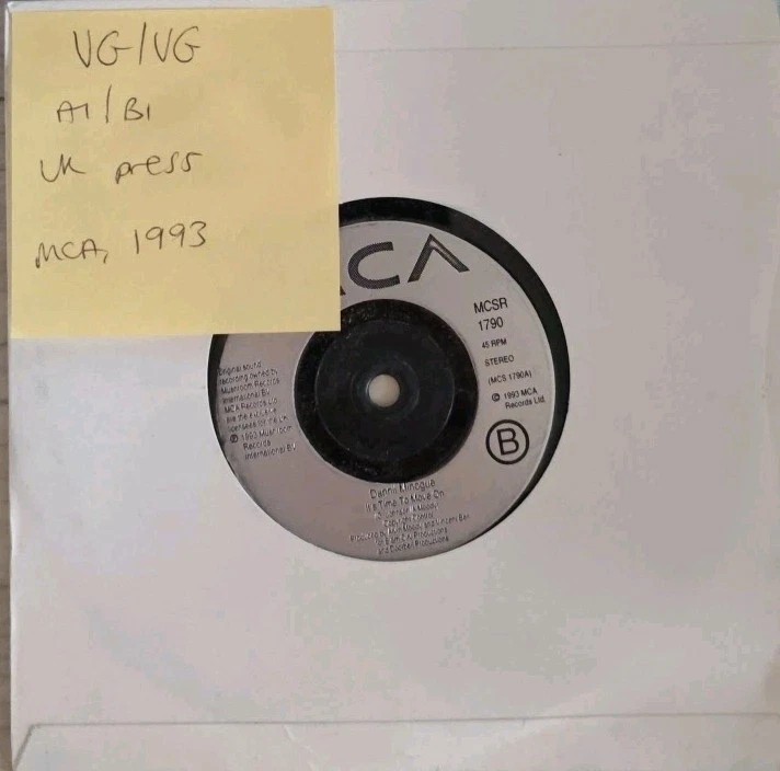 Dannii Minogue This Is It Vinyl Record 7" VG/VG MCSR1790 1993 vinyl record sleeve Dannii Minogue This Is It Vinyl Record 7" VG/VG MCSR1790 1993 vinyl record sleeve