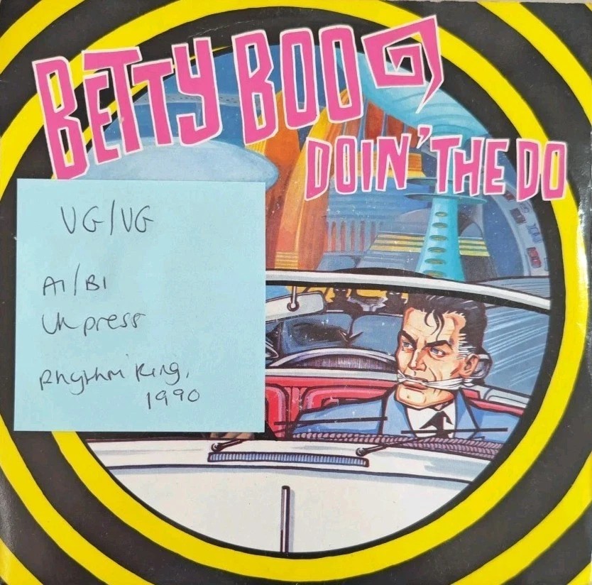 Betty Boo Doin' The Do Vinyl Record 7" VG/VG LEFT 39 1990 sleeve Betty Boo Doin' The Do Vinyl Record 7" VG/VG LEFT 39 1990 sleeve