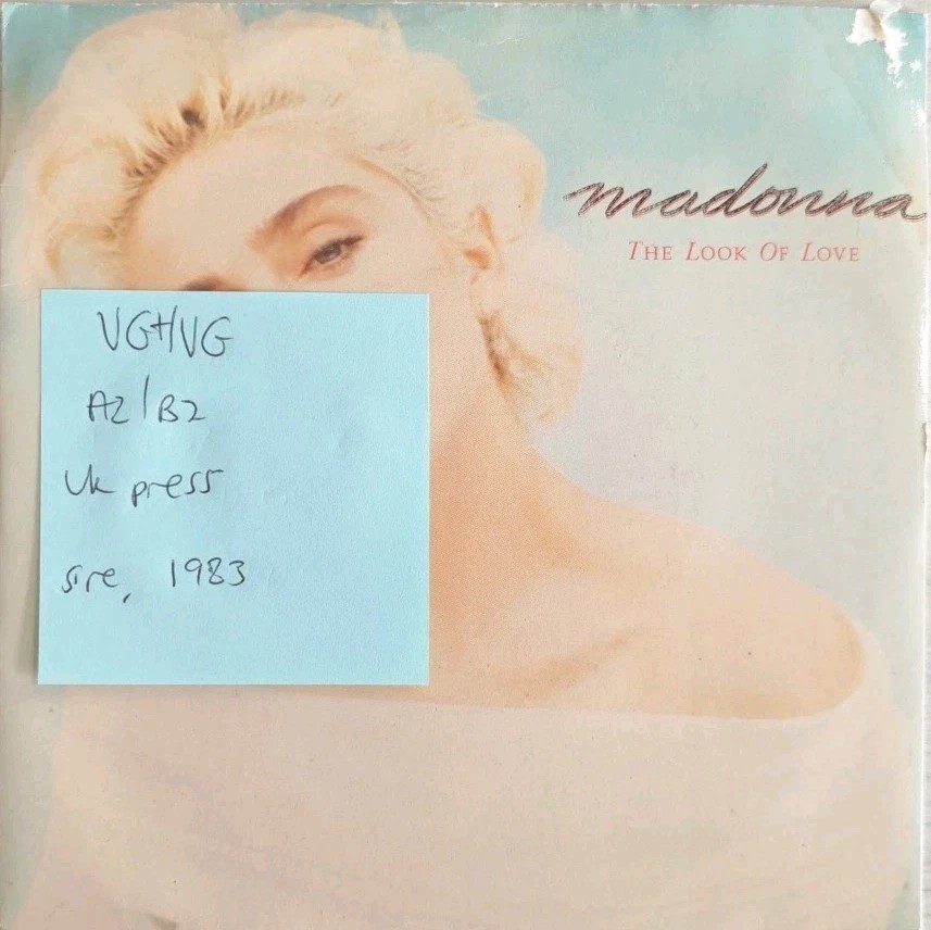Madonna Look of Love Vinyl Record 12" VG+/VG W8115T 1983 sleeve Madonna Look of Love Vinyl Record 12" VG+/VG W8115T 1983 sleeve