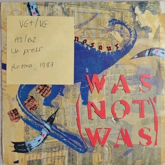 Was Not Was Walk The Dinosaur Vinyl Record 7" VG+/VG WAS 3 1987 sleeve Was Not Was Walk The Dinosaur Vinyl Record 7" VG+/VG WAS 3 1987 sleeve