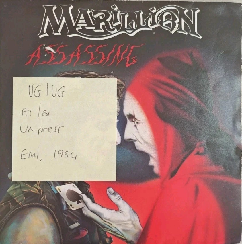 Marillion Assassing / Cinderella Search Vinyl Record 7" VG/VG MARIL2 1984 sleeve Marillion Assassing / Cinderella Search Vinyl Record 7" VG/VG MARIL2 1984 sleeve