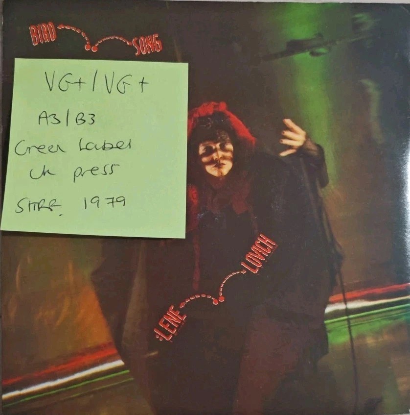 Lene Lovich Bird Song / Trixi Vinyl Record 7" VG+/VG+ BUY53 1979 sleeve Lene Lovich Bird Song / Trixi Vinyl Record 7" VG+/VG+ BUY53 1979 sleeve