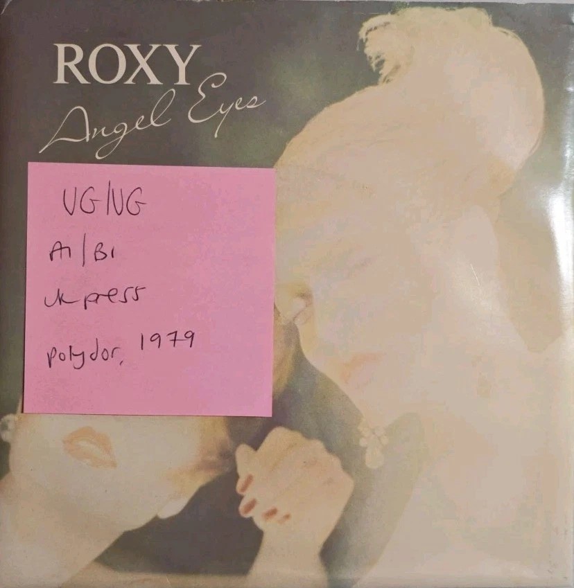 Roxy Music Angel Eyes Vinyl Record 7" VG/VG POSP 67 1979 sleeve Roxy Music Angel Eyes Vinyl Record 7" VG/VG POSP 67 1979 sleeve
