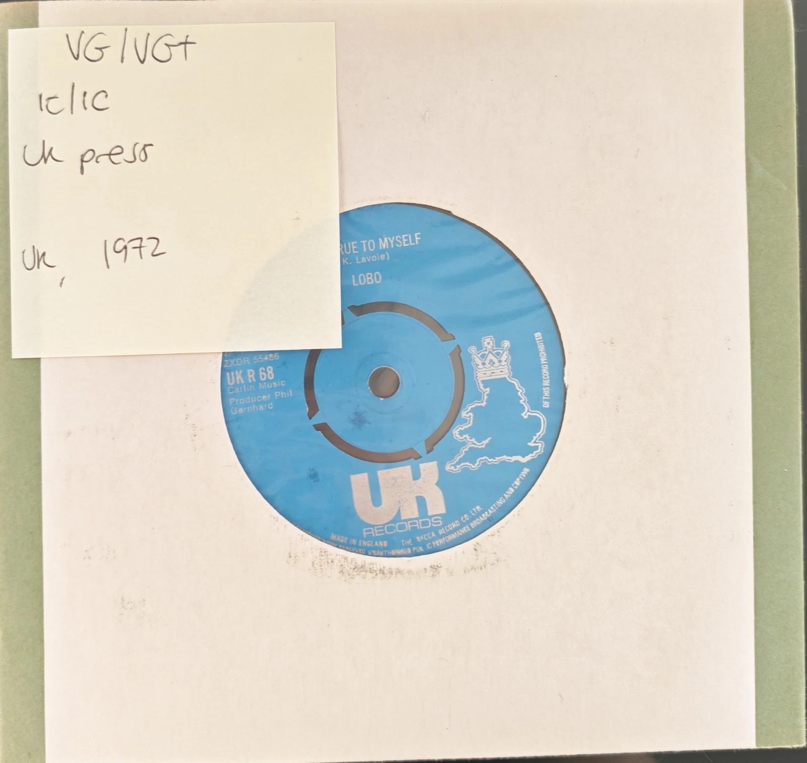 Lobo I'd Love You To Want Me Vinyl Record 7" VG/VG+ UKR68 1972 sleeve Lobo I'd Love You To Want Me Vinyl Record 7" VG/VG+ UKR68 1972 sleeve