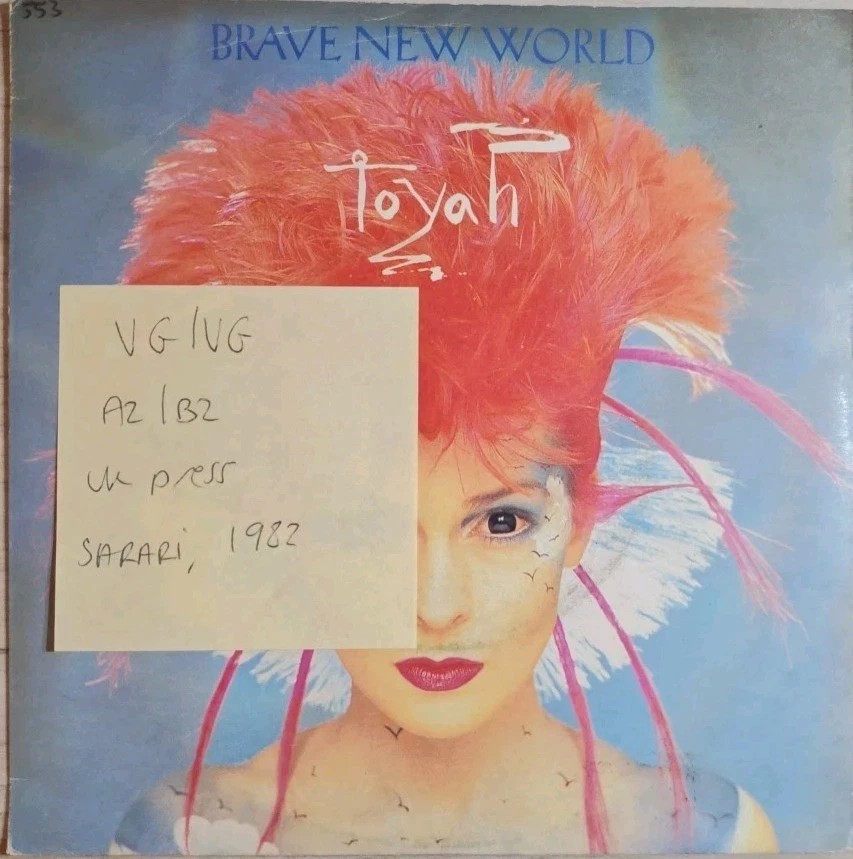 Toyah Brave New World Vinyl Record 7" VG/VG SAFE 45 1982 sleeve Toyah Brave New World Vinyl Record 7" VG/VG SAFE 45 1982 sleeve