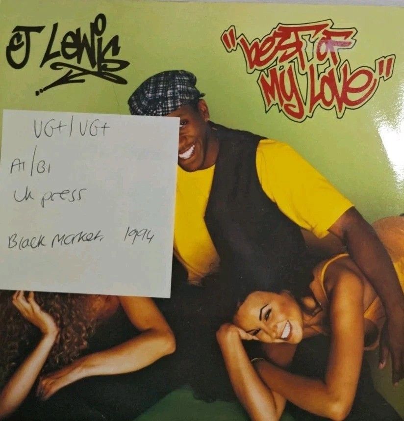 CJ Lewis Best Of My Love Vinyl Record 7" VG+/VG+ BMI021 1994 sleeve CJ Lewis Best Of My Love Vinyl Record 7" VG+/VG+ BMI021 1994 sleeve