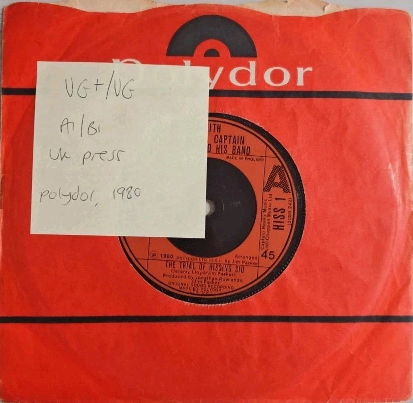 Keith Michell The Trial Of Hissing Sid Vinyl Record 7" VG+/VG HISS1 1980 sleeve Keith Michell The Trial Of Hissing Sid Vinyl Record 7" VG+/VG HISS1 1980 sleeve