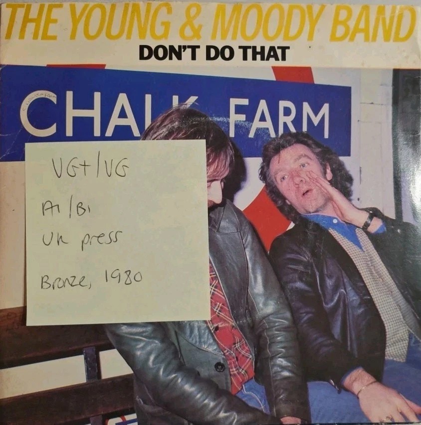 The Young & Moody Band Don't Do That Vinyl Record 7" VG+/VG BRO130 1980 sleeve The Young & Moody Band Don't Do That Vinyl Record 7" VG+/VG BRO130 1980 sleeve