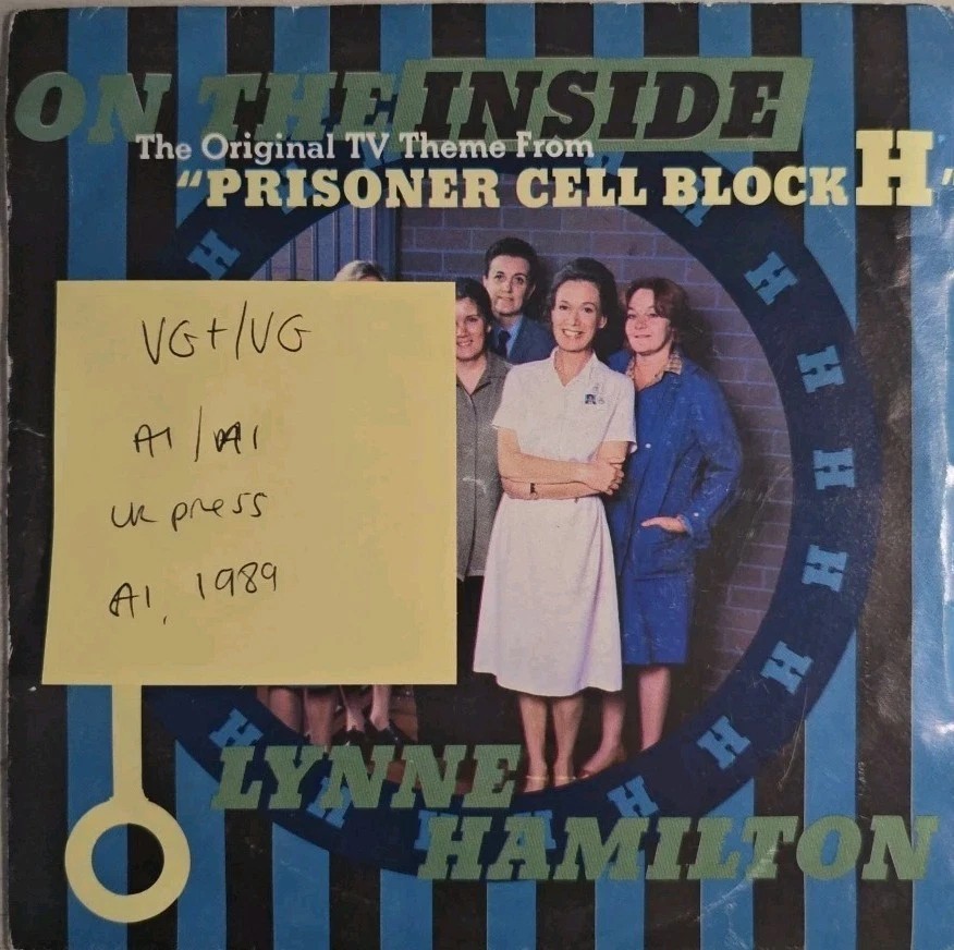 Prisoner Cell Block H On The Inside Vinyl Record 7" VG+/VG A1-311 1989 sleeve Prisoner Cell Block H On The Inside Vinyl Record 7" VG+/VG A1-311 1989 sleeve