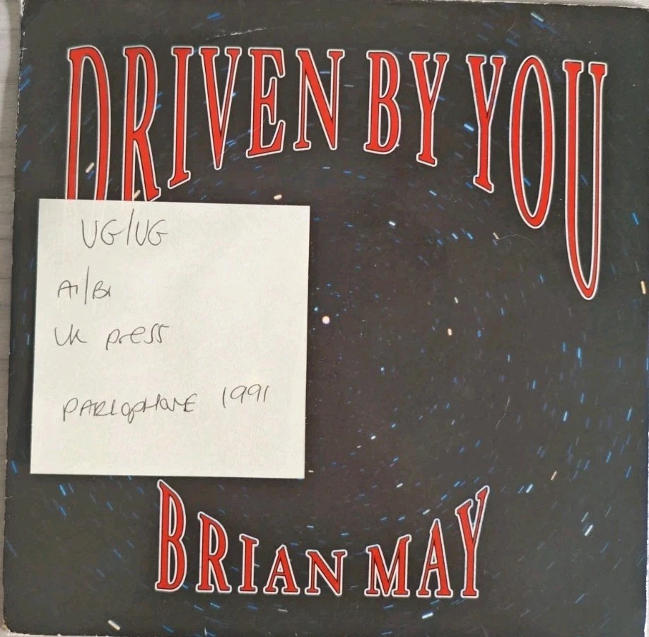 Brian May Driven By You Vinyl Record 12" VG/VG 12R6304 1991 sleeve Brian May Driven By You Vinyl Record 12" VG/VG 12R6304 1991 sleeve