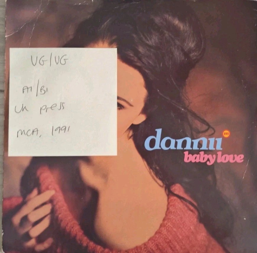 Danni Baby Love Vinyl Record 7" VG/VG MCS1580 1991 sleeve Danni Baby Love Vinyl Record 7" VG/VG MCS1580 1991 sleeve