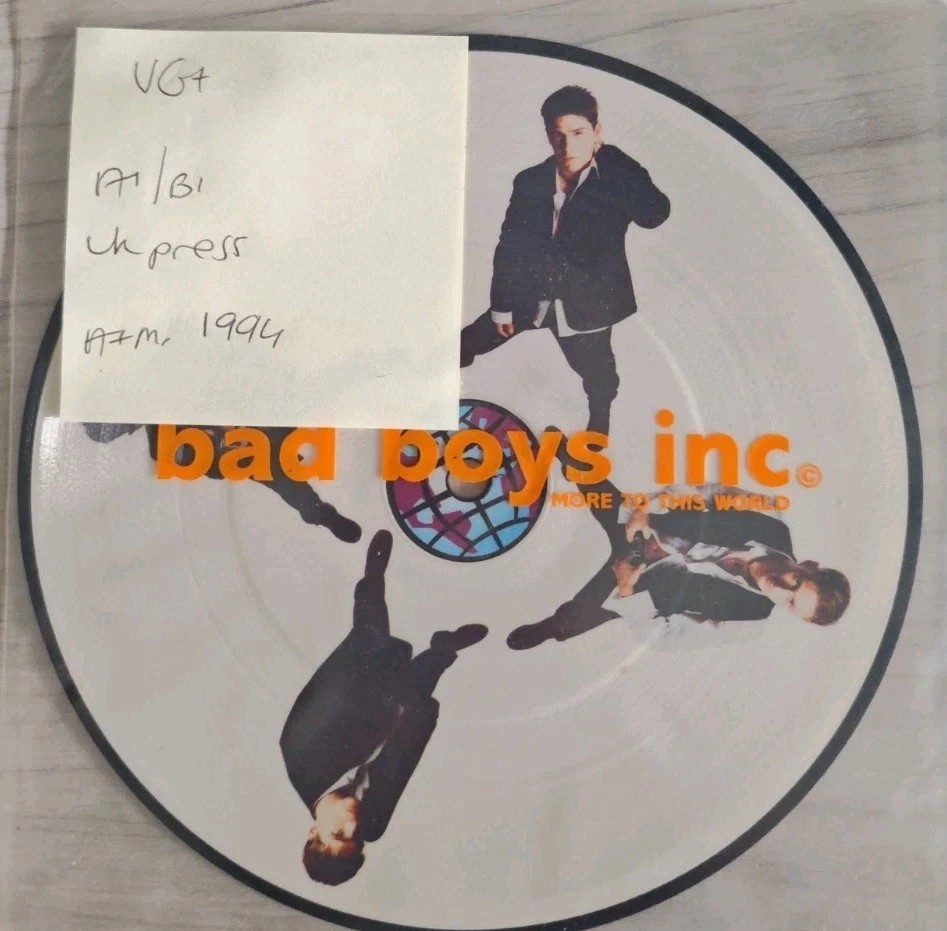 Bad Boys Inc More To This World Vinyl Record 7" VG+ 580604 1994 sleeve Bad Boys Inc More To This World Vinyl Record 7" VG+ 580604 1994 sleeve