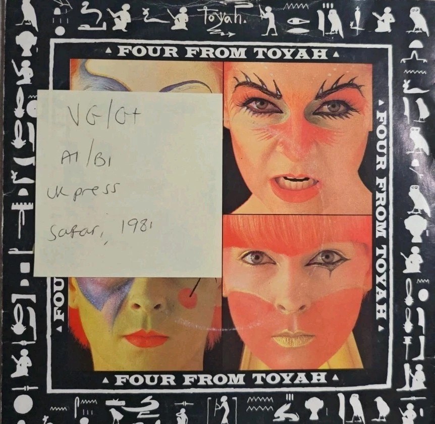 Toyah Four From Today Vinyl Record 7" VG/G+ TOY 1 1981 sleeve Toyah Four From Today Vinyl Record 7" VG/G+ TOY 1 1981 sleeve