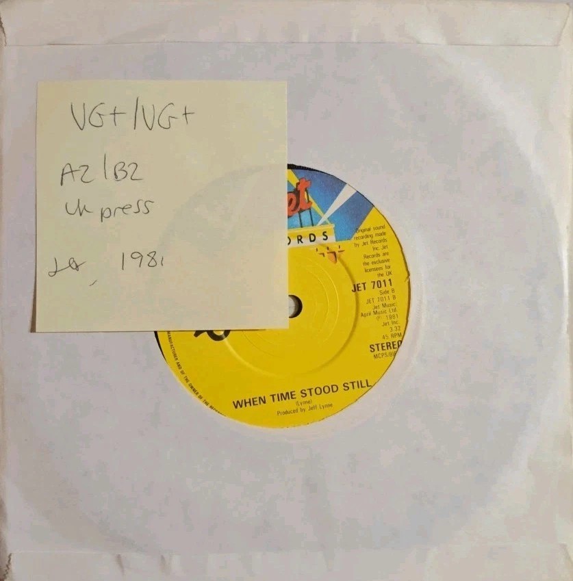 Electric Light Orchestra Hold On Tight Vinyl Record 7" VG+/VG+ JET 7011 1981 sleeve Electric Light Orchestra Hold On Tight Vinyl Record 7" VG+/VG+ JET 7011 1981 sleeve
