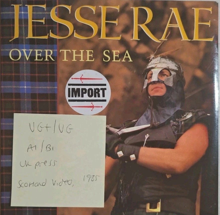 Jesse Rae Over The Sea Vinyl Record 7" VG/VG+ YZ36 1985 sleeve Jesse Rae Over The Sea Vinyl Record 7" VG/VG+ YZ36 1985 sleeve