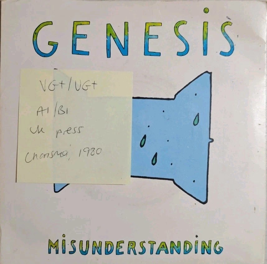 Genesis Misunderstanding Vinyl Record 7" VG+/VG+ CB369 1980 sleeve Genesis Misunderstanding Vinyl Record 7" VG+/VG+ CB369 1980 sleeve