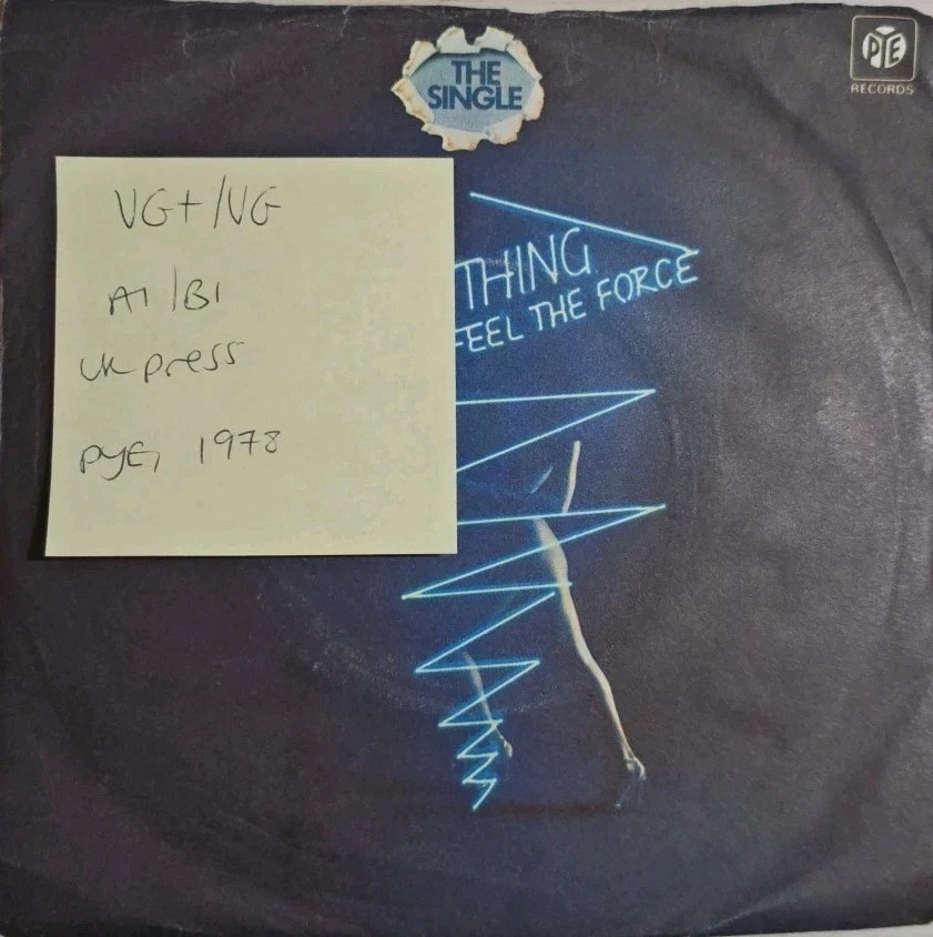 Real Thing Can You Feel The Force Vinyl Record 7" VG+/VG 7N 46147 1972 vinyl record sleeve Real Thing Can You Feel The Force Vinyl Record 7" VG+/VG 7N 46147 1972 vinyl record sleeve