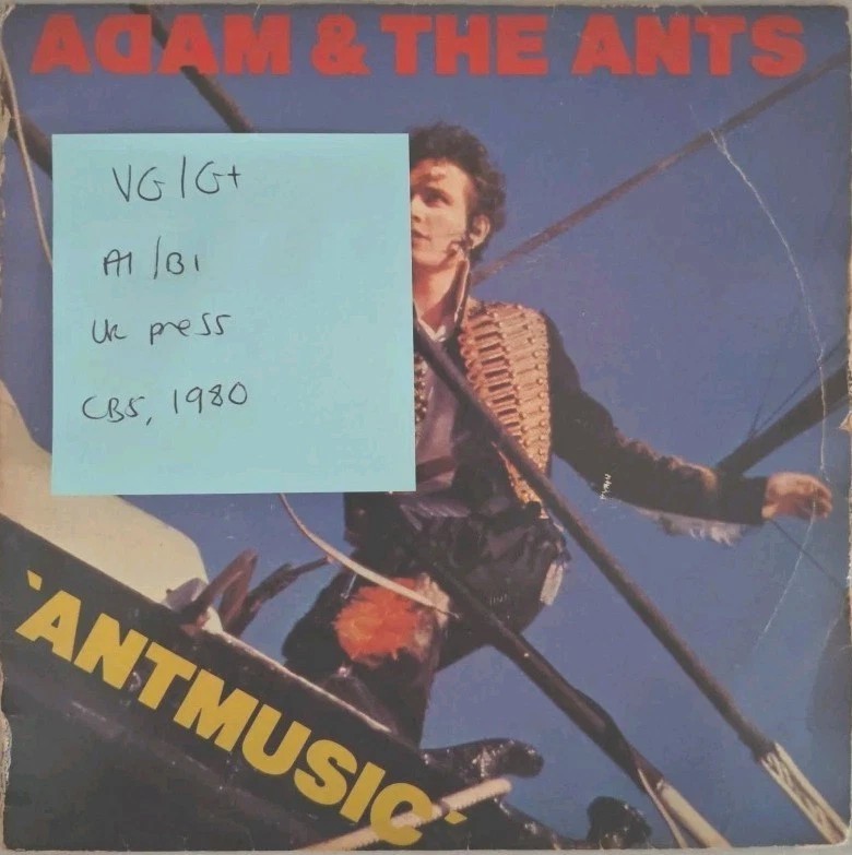Adam and the Ants Antmusic / Fall Vinyl Record 7" VG/G+ CBS 9352 sleeve Adam and the Ants Antmusic / Fall Vinyl Record 7" VG/G+ CBS 9352 sleeve