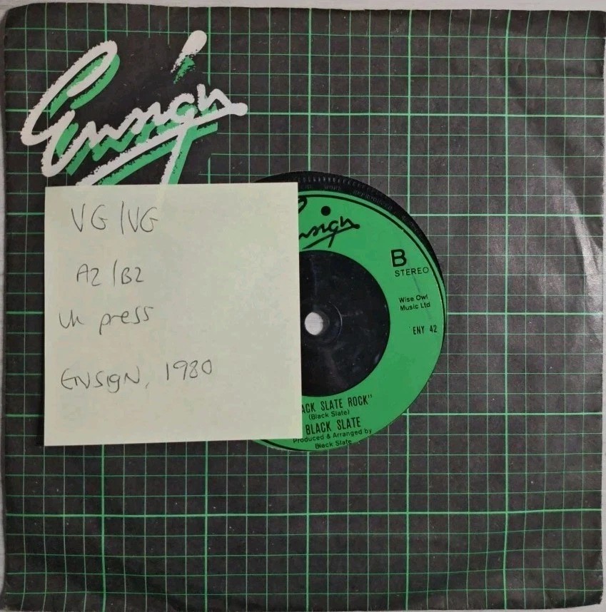 Black Slate Amigo/Black Slate Rock Vinyl Record 7" VG/VG ENY 42 1980 sleeve Black Slate Amigo/Black Slate Rock Vinyl Record 7" VG/VG ENY 42 1980 sleeve
