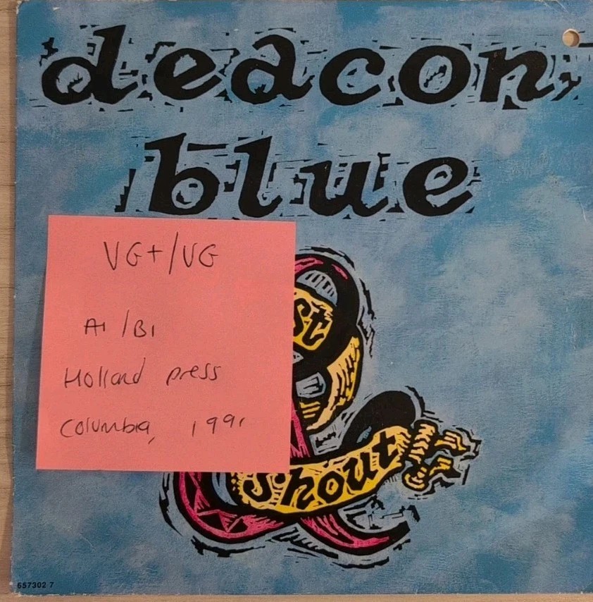 Deacon Blue Twist & Shout Vinyl Record 7" VG+/VG 657302-7 1991 sleeve Deacon Blue Twist & Shout Vinyl Record 7" VG+/VG 657302-7 1991 sleeve