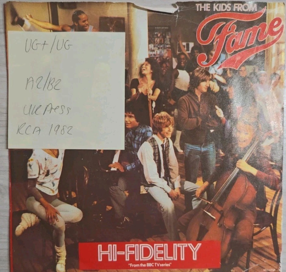 The Kids From Fame Hi-fidelity Vinyl Record 7" VG+/VG RCA 254 sleeve The Kids From Fame Hi-fidelity Vinyl Record 7" VG+/VG RCA 254 sleeve