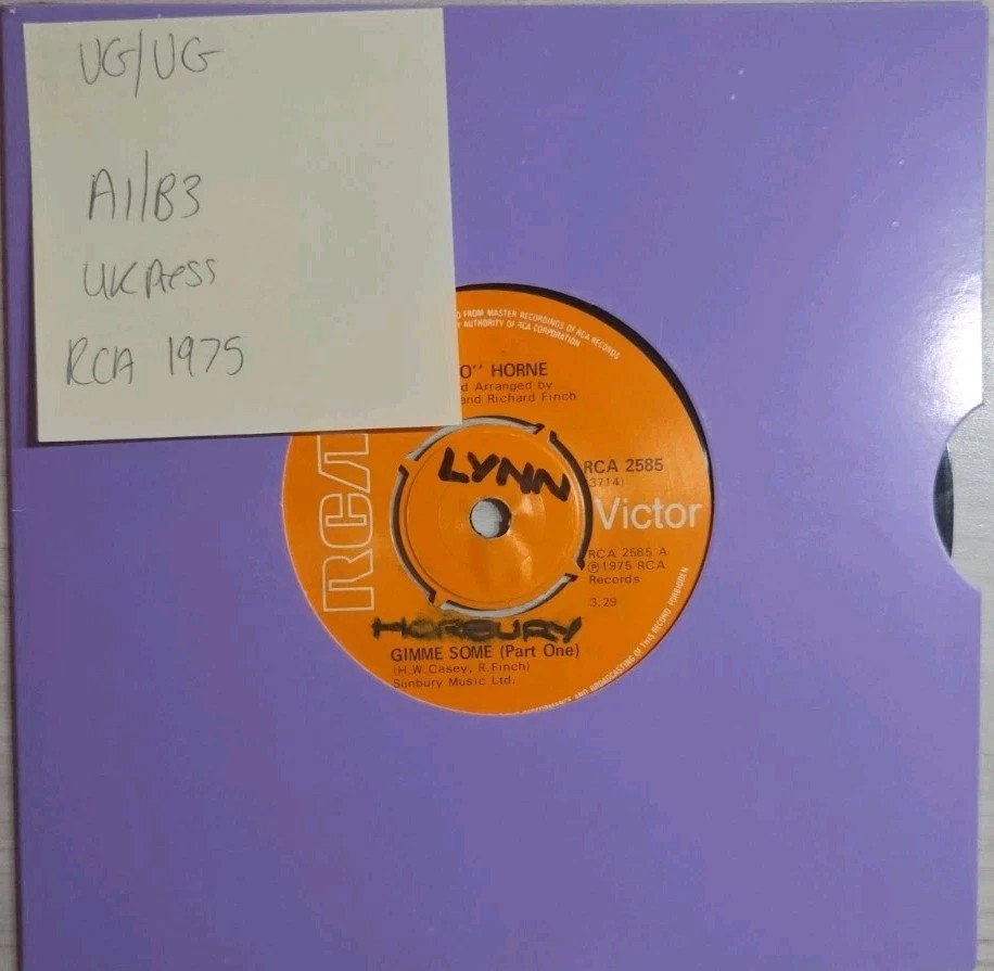 Jimmy Bo Horne Gimme Some Vinyl Record 7" VG/VG RCA 2585 1975 sleeve Jimmy Bo Horne Gimme Some Vinyl Record 7" VG/VG RCA 2585 1975 sleeve